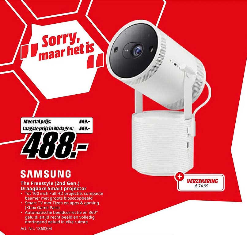 Samsung The Freestyle (2nd Gen.) Draagbare Smart projector