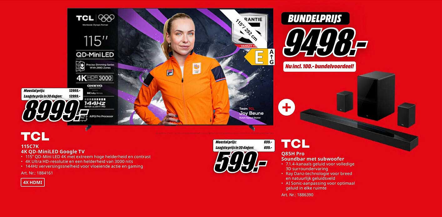 TCL 115C7K 4K QD-MiniLED Google TV