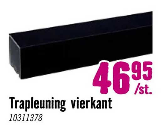 Trapleuning vierkant