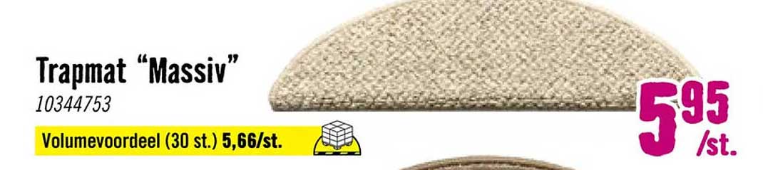 Trapmat “Massiv” Volumevoordeel (30 st.) 5,66/st.