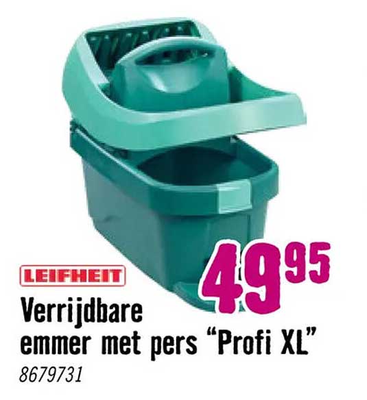 Verrijdbare emmer met pers “Profi XL”