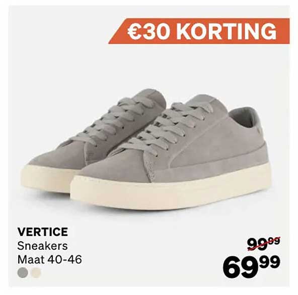 VERTICE Sneakers Maat 40-46 €30 KORTING