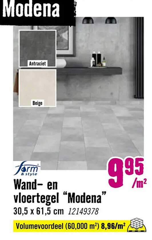 Wand- en vloertegel “Modena”