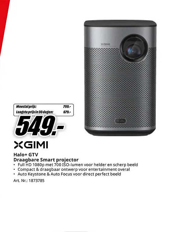 XGIMI Halo+ GTV Draagbare Smart projector