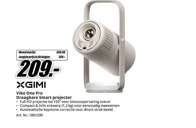 XGIMI Vibe One Pro Draagbare Smart projector