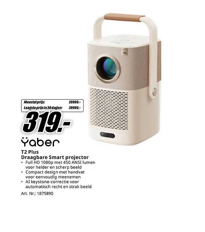 Yaber T2 Plus Draagbare Smart projector