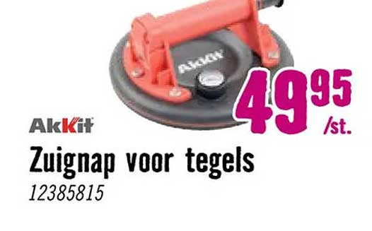Zuignap voor tegels