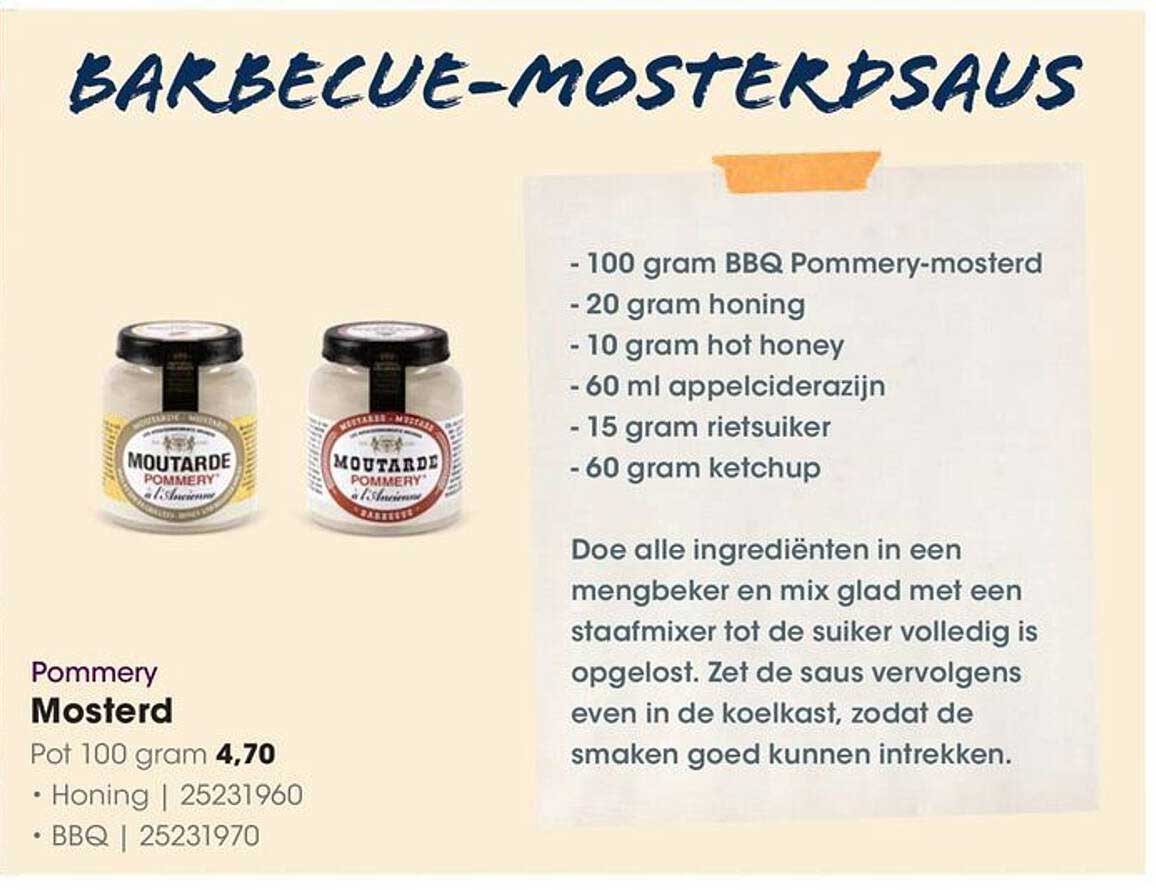 Barbecue-Mosterdsaus