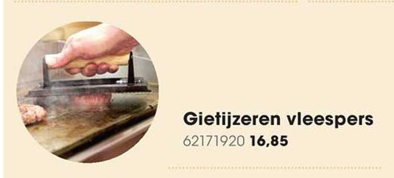 Gietijzeren vleespers