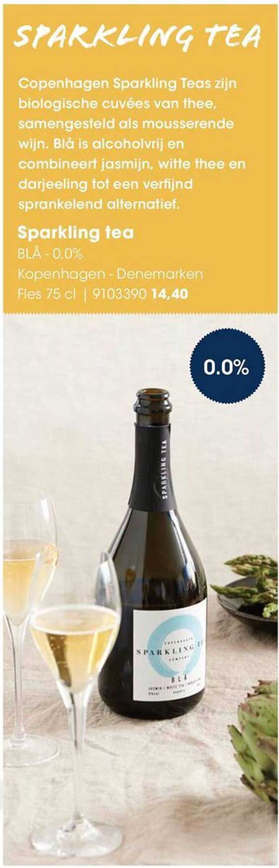 Sparkling tea BLÅ - 0,0%
