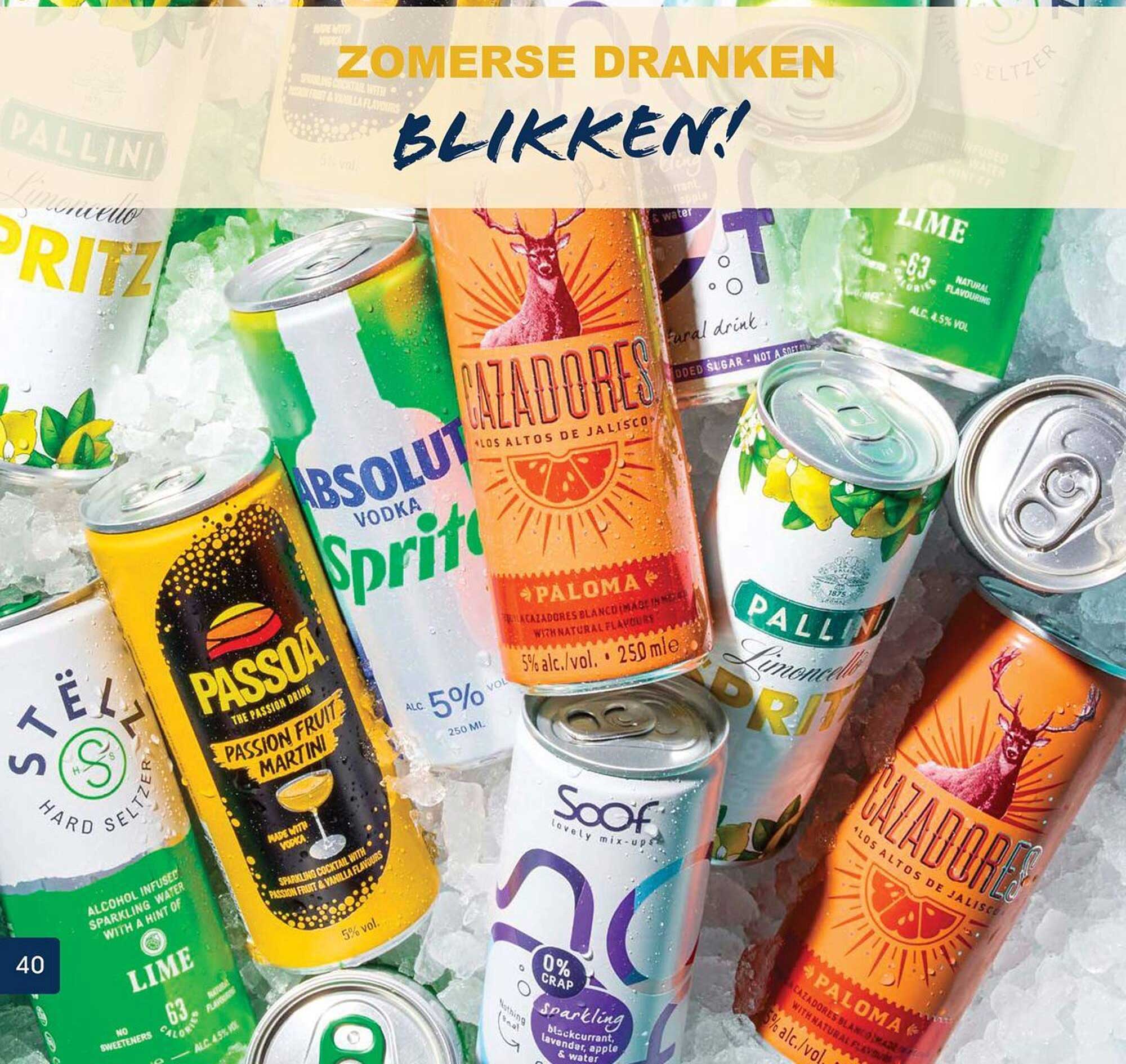 ZOMERSE DRANKEN BLIKKEN!
