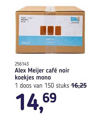 Alex Meijer café noir koekjes mono