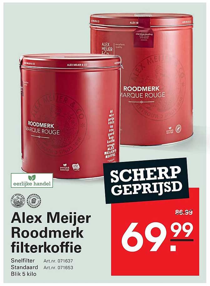 Alex Meijer Roodmerk filterkoffie