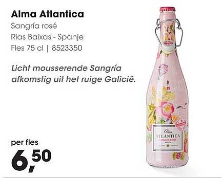 Alma Atlantica Sangría rosé Rias Baixas - Spanje Fles 75 cl | 8523350