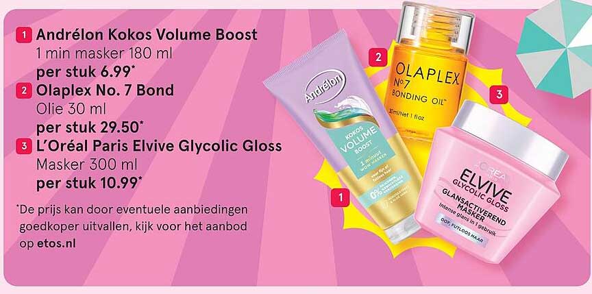 Andrélon Kokos Volume Boost 1 min masker 180 ml