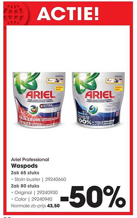 Ariel Professional Waspoos -50%