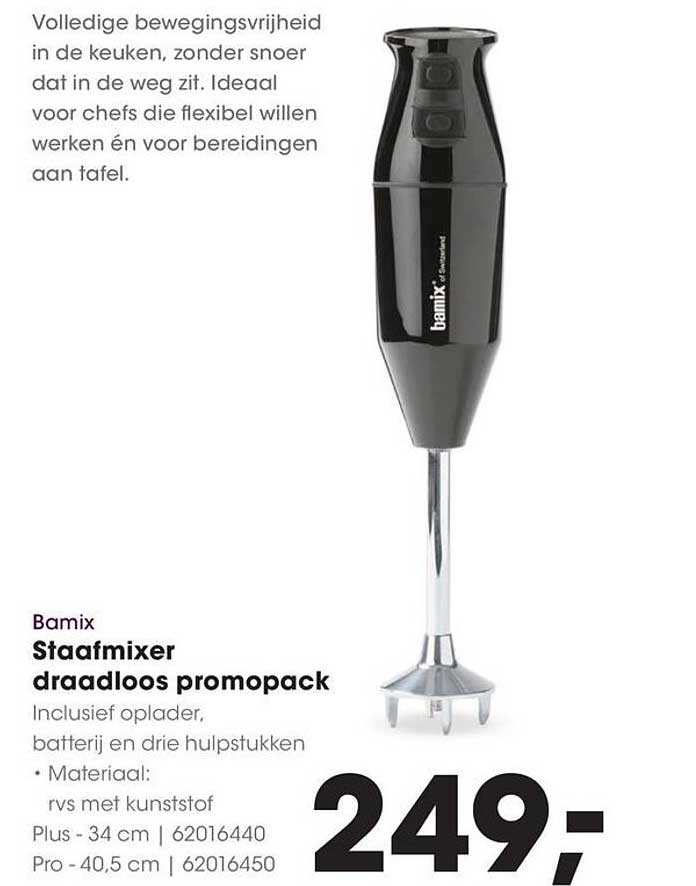 Bamix Staafmixer draadloos promopack