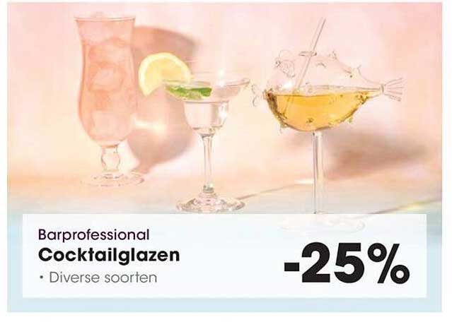 Barprofessional Cocktailglazen • Diverse soorten