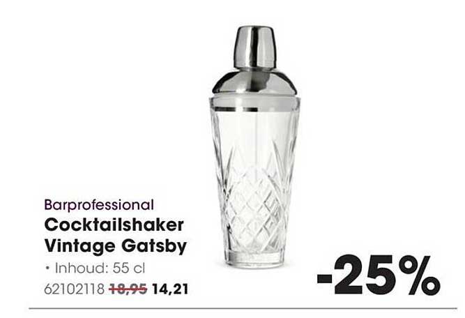 Barprofessional Cocktailshaker Vintage Gatsby -25%