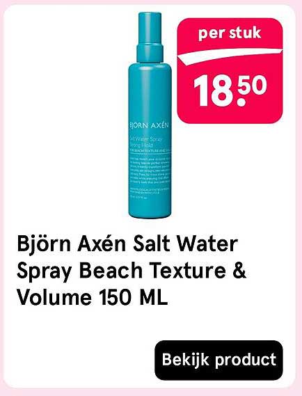 Björn Axén Salt Water Spray Beach Texture & Volume 150 ML