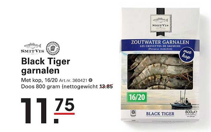 Black Tiger garnalen