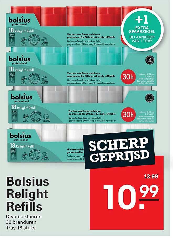 Bolsius Relight Refills