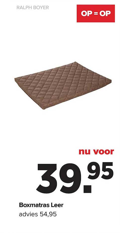 Boxmatras Leer OP=OP