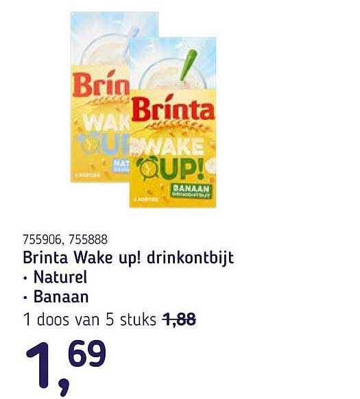 Brinta Wake up! drinkontbijt • Naturel • Banaan