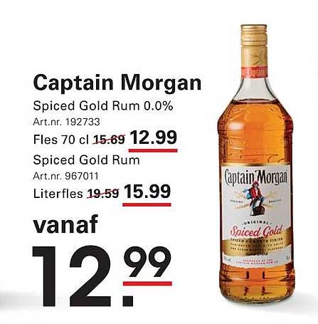 Captain Morgan Spiced Gold Rum 0.0%