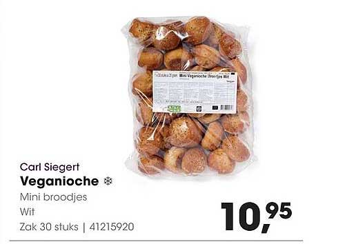 Carl Siegert Veganoiche Mini broodjes Wit
