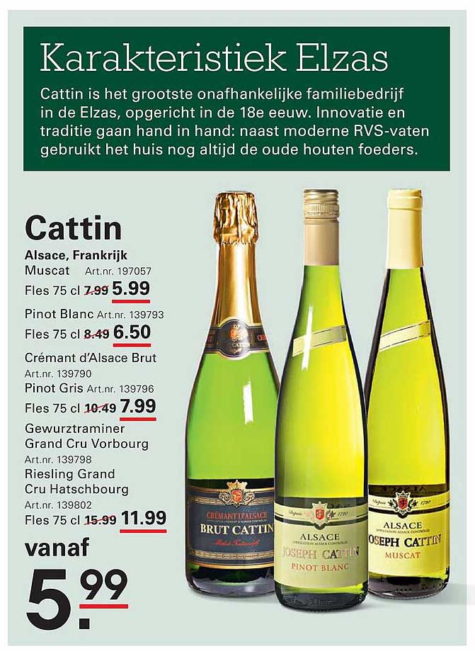 Cattin Alsace, Frankrijk Muscat