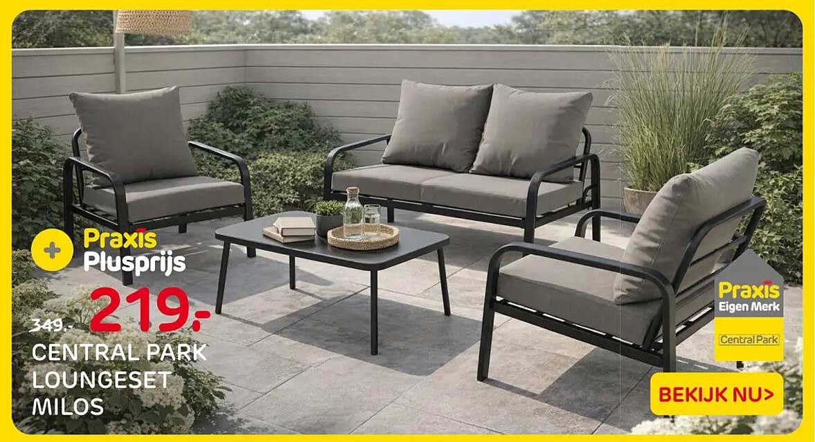 CENTRAL PARK LOUNGESET MILOS
