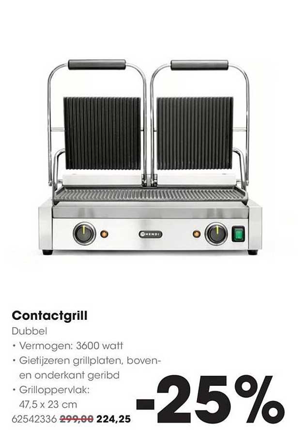 Contactgrill Dubbel -25%