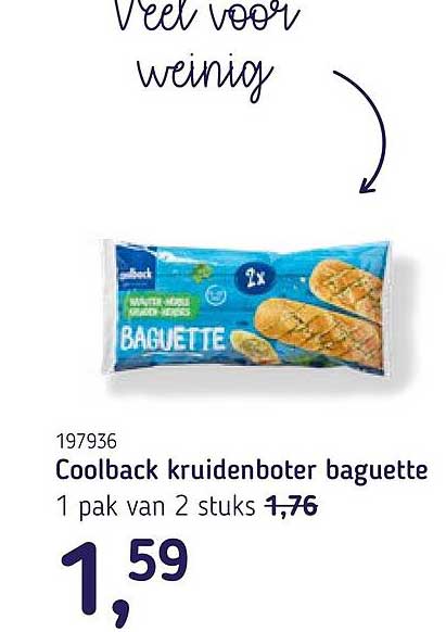 Coolback kruidenboter baguette