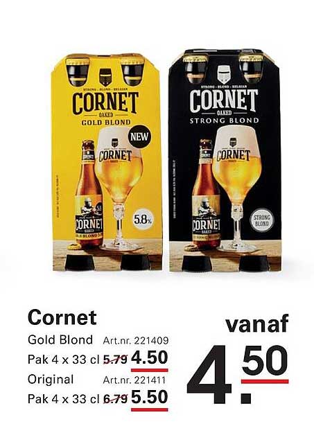 Cornet Gold Blond