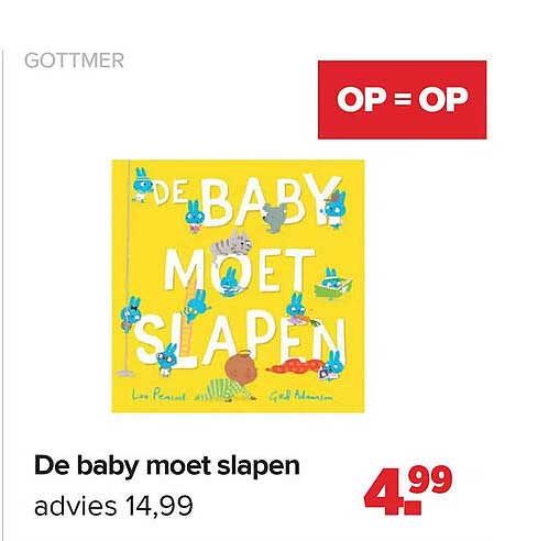 De baby moet slapen OP = OP