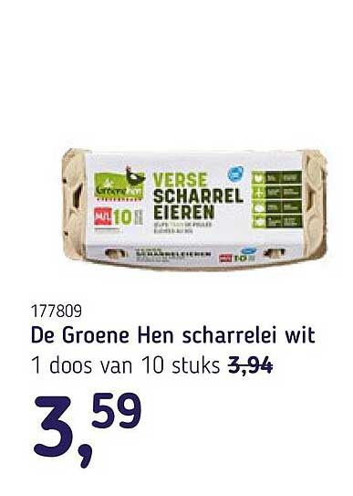 De Groene Hen scharrelei wit