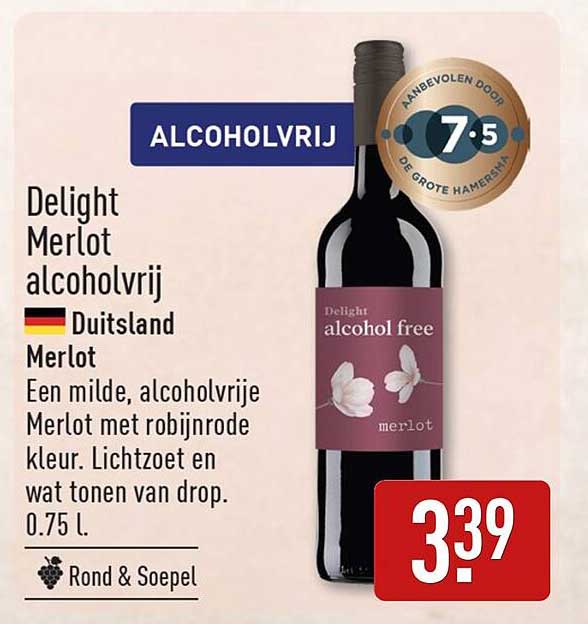Delight Merlot alcoholvrij