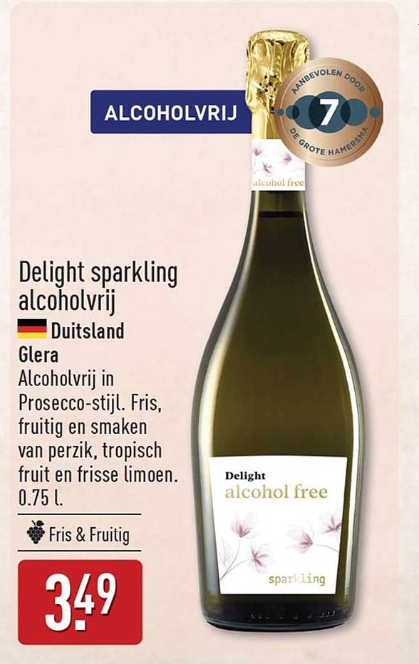 Delight sparkling alcoholvrij
