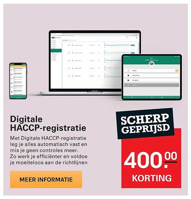 Digitale HACCP-registratie SCHERP GEPRIJSD
