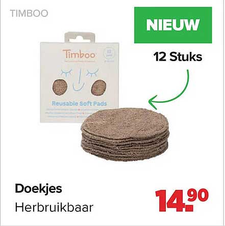 Doekjes Herbruikbaar 12 Stuks NIEUW