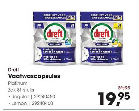 Dreft Vaatwascapsules Platinum