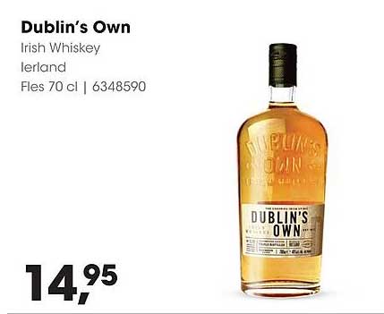Dublin’s Own Irish Whiskey Ierland Fles 70 cl | 6348590