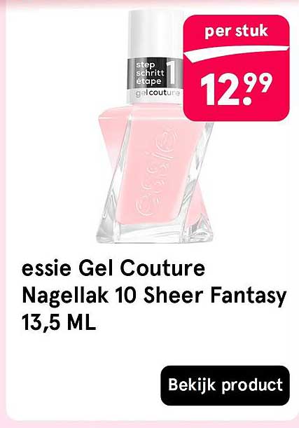 essie Gel Couture Nagellak 10 Sheer Fantasy 13,5 ML