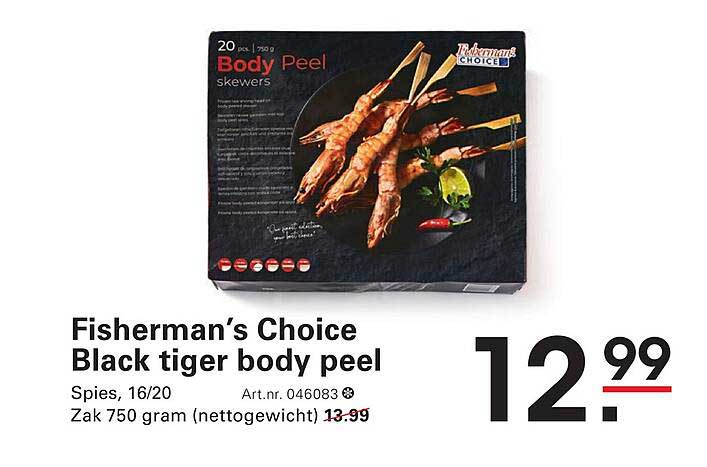 Fisherman’s Choice Black tiger body peel