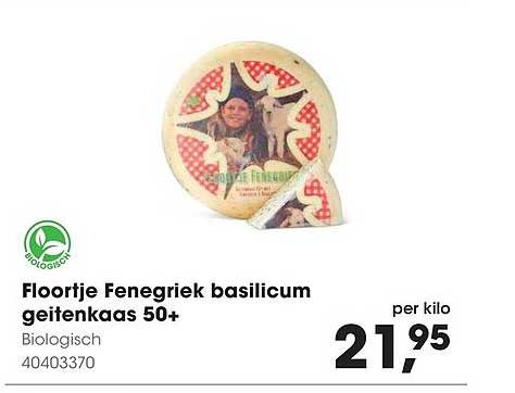 Floortje Fenegriek basilicum geitenkaas 50+