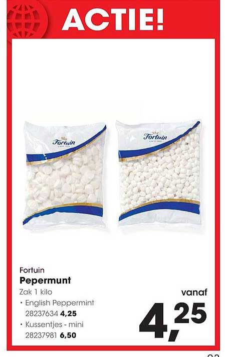 Fortuin Pepermunt Zak 1 kilo