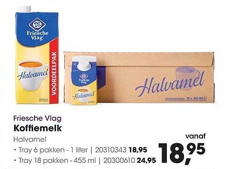 Friesche Vlag Koffiemelk Halvamel