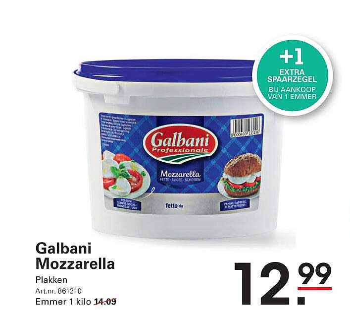 Galbani Mozzarella Plakken