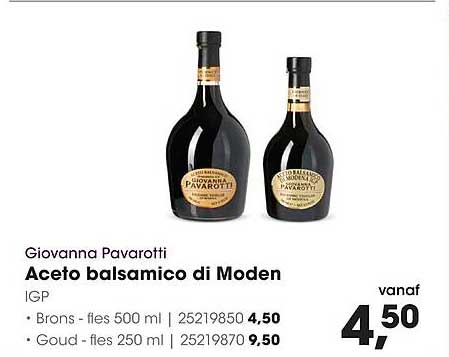 Giovanna Pavarotti Aceto balsamico di Moden IGP